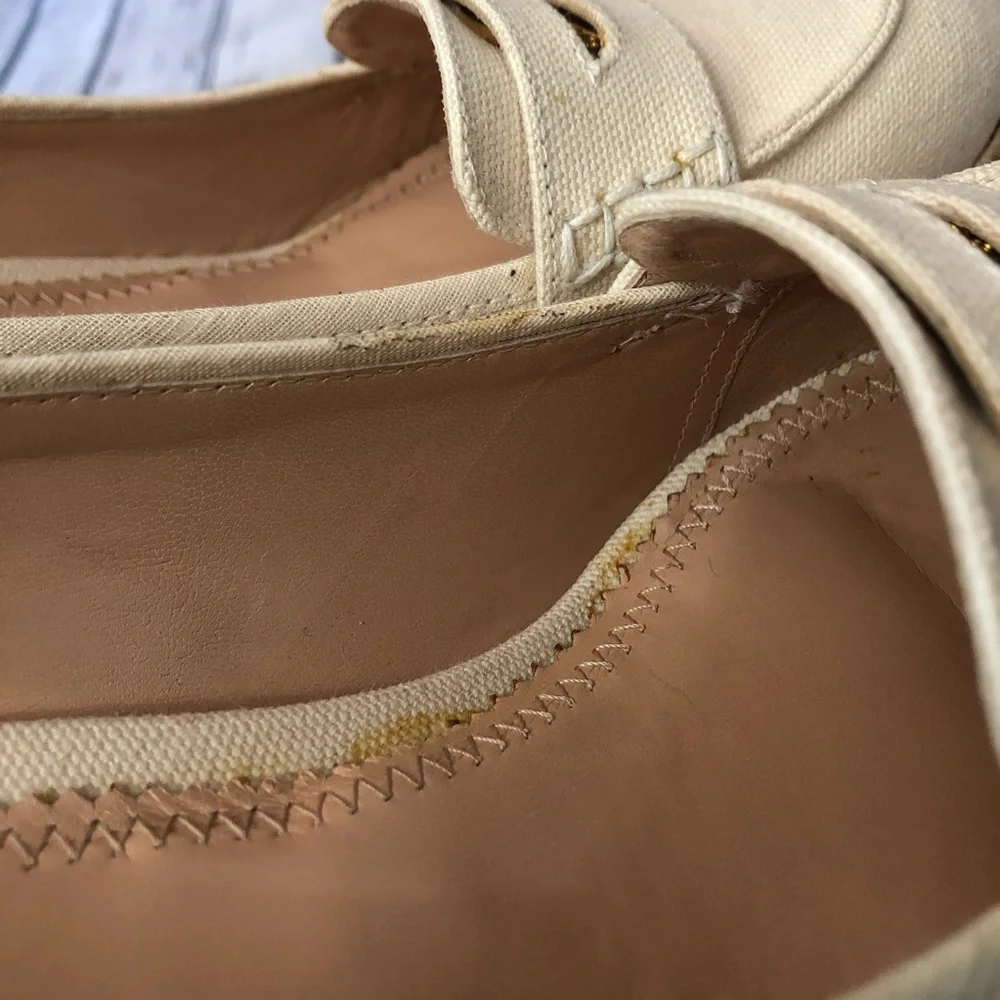 Chloe platform penny loafer wedges